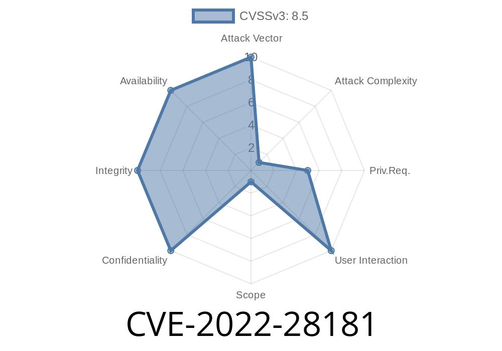 CVE-2022-28181 - NVIDIA GPU Display Driver Vulnerability: Exposing Systems to Code Execution, DoS, and Data Tampering
