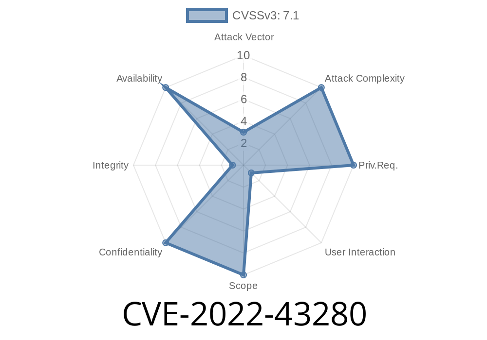 CVE-2022-43280: Critical Vulnerability in wasm-interp v1..29 affecting OnReturnCallExpr->GetReturnCallDropKeepCount component