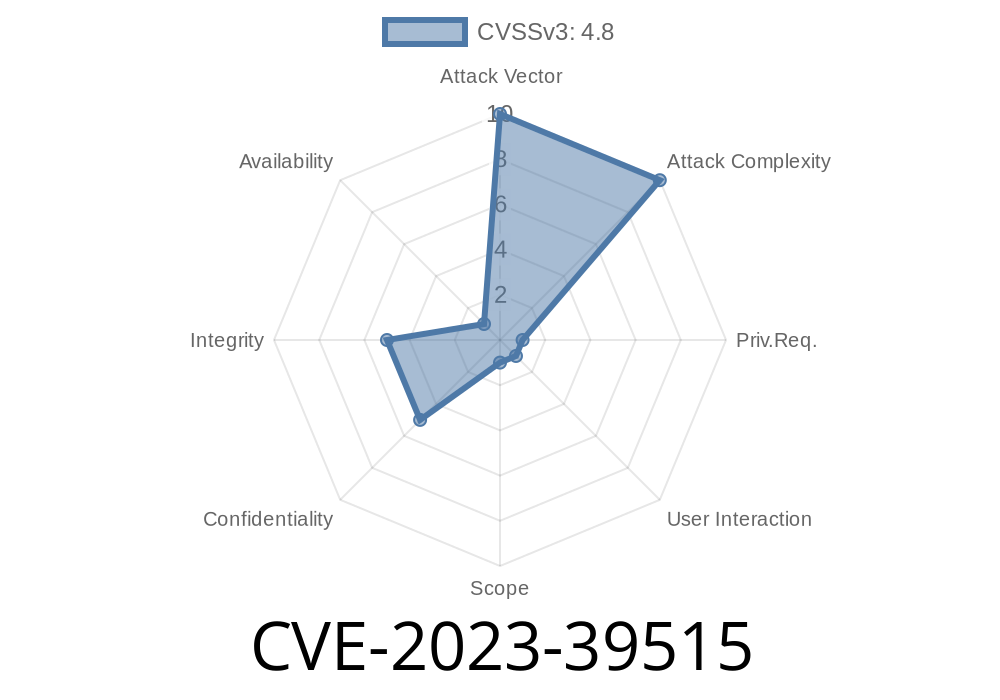 CVE-2023-39515: Cacti Stored Cross-Site Scripting (XSS) Vulnerability in Data Source Paths