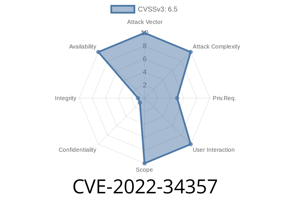 CVE-2022-34357 - Denial of service vulnerability in IBM Cognos Analytics Mobile Server 11.1.7, 11.2.4, and 12..