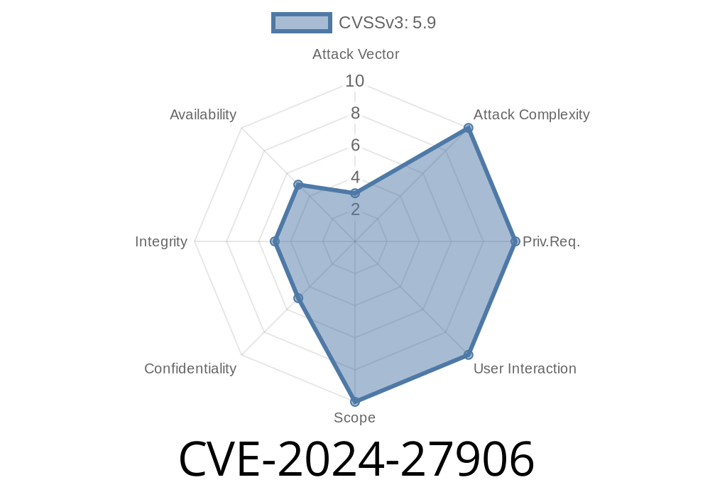 CVE-2024-27906 - Security Vulnerability in Apache Airflow Versions Prior to 2.8.2: Unauthorized Access to DAG Code and Import Errors