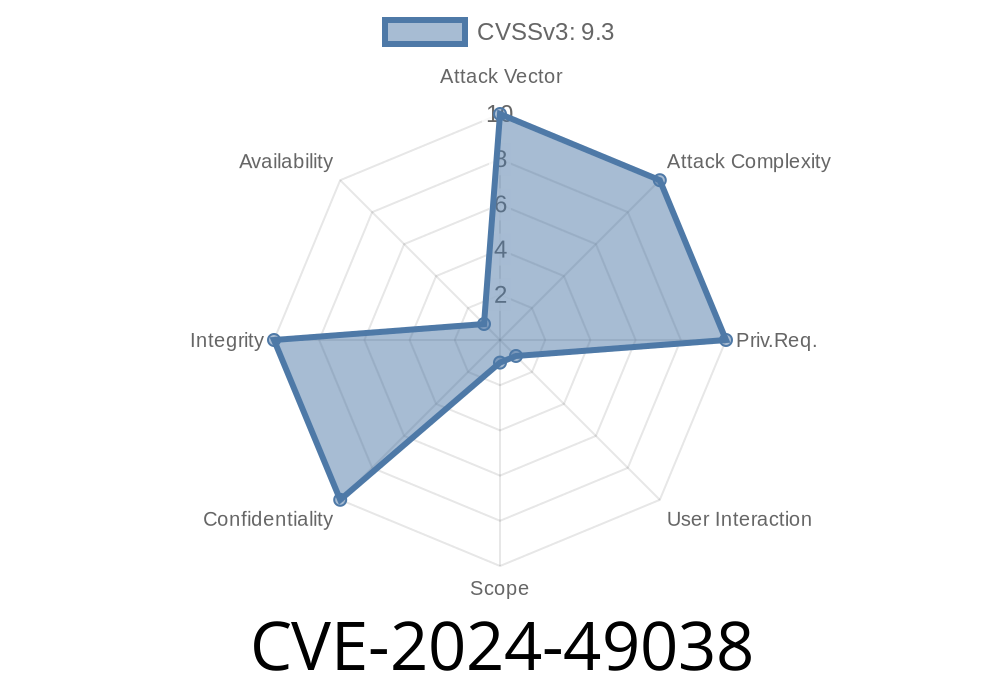 CVE-2024-49038 - Elevation of Privilege via Cross-site Scripting in Copilot Studio