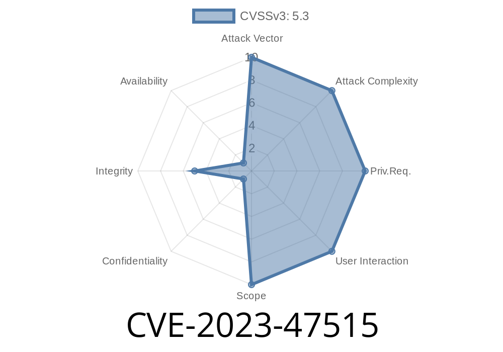 CVE-2023-47515: Missing Authorization Vulnerability in Seers Exposes Incorrectly Configured Access Control Security Levels