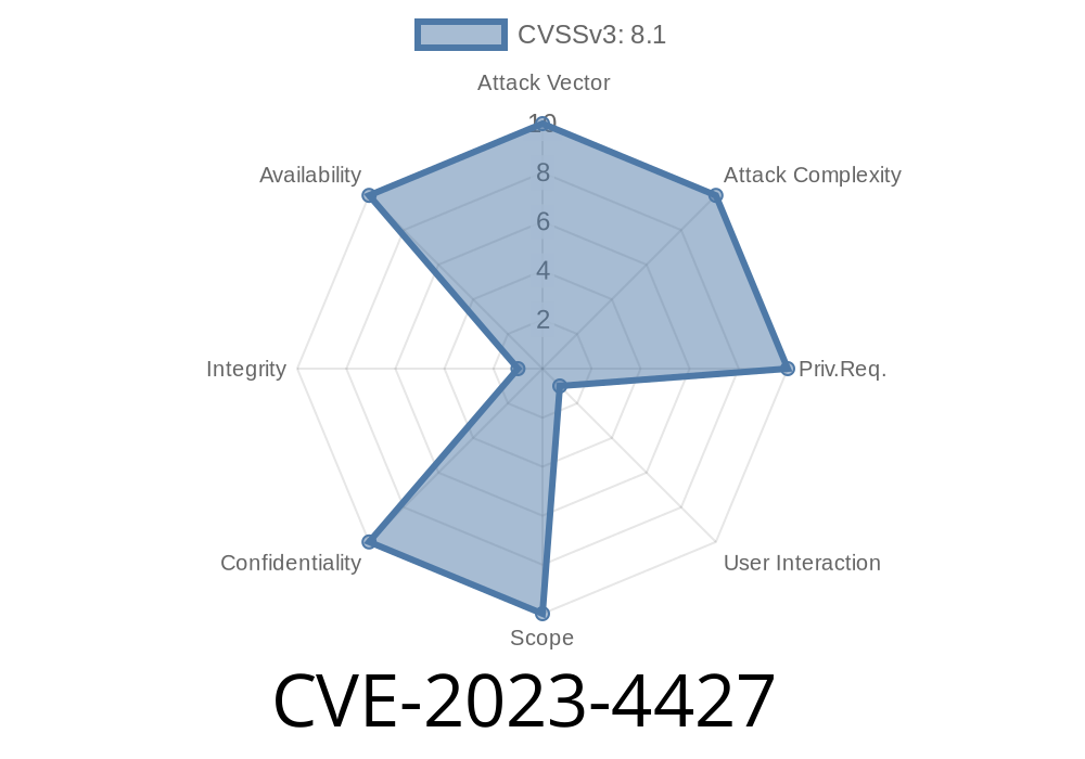 CVE-2023-4427 - Out of Bounds Memory Access Vulnerability in V8 Engine Affecting Google Chrome Versions Prior to 116..5845.110